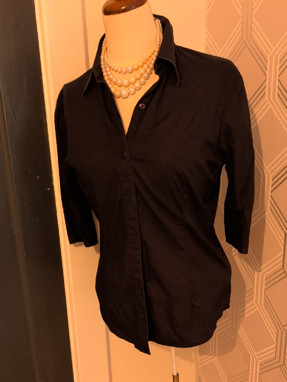 Tristan Black Button-Down Shirt